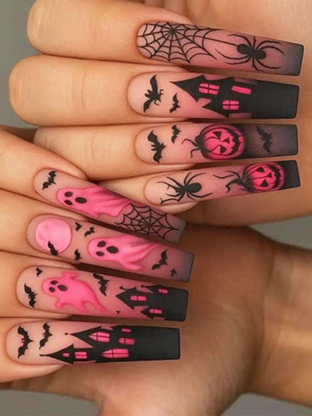 New Halloween Press On Nails! 🩷🖤